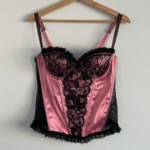 Pink and Black Corset